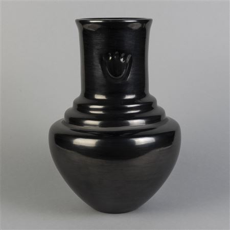 Large Blackware Jar, ca. 1980