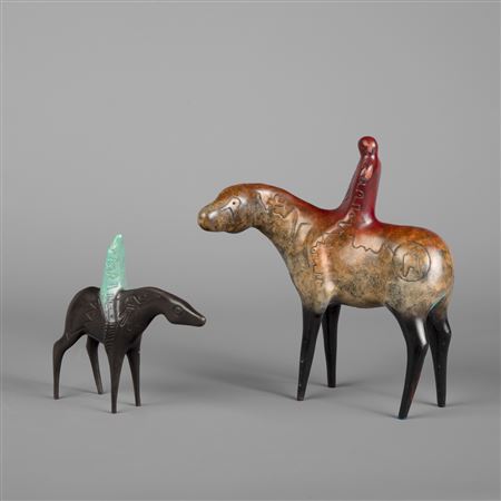 Group of Two Bronze Figures