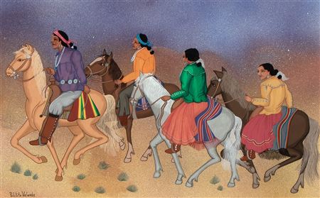 Untitled (Navajo Riders at Dusk)
