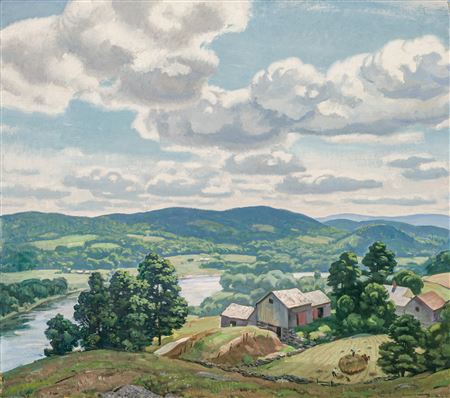 "Haying by the Connecticut River"