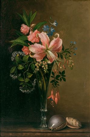 Sample artwork by Paul LaCroix (1827 - 1869), known for opulent still life, landscape and miniature painting - View similar artists and auction records
