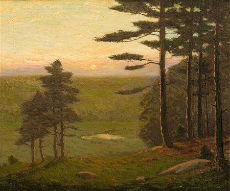 "Valley at Sunset"