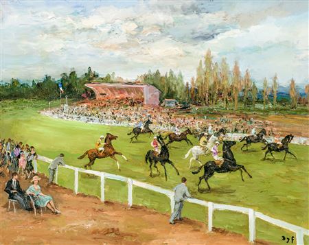 "Champs de Courses à Longchamps," 1970"