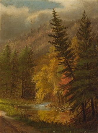 Fall Landscape by Laura Woodward - Auction record, sale price, and art valuation. Compare with similar artists and explore comparable artworks.