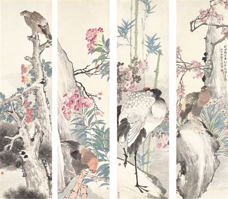 Flowers and Birds of Four Seasons (4)