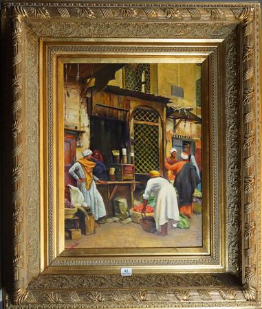 'Ruelle marchande by Elena Dzuba - Auction record, sale price, and art valuation. Compare with similar artists and explore comparable artworks.