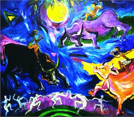 Sample artwork by Rudy TS (Born 1960), known for painting - View similar artists and auction records