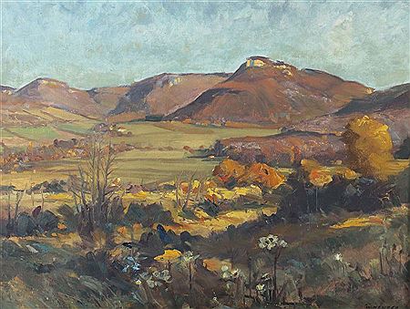"Arbachtal with Mädlesfels and Albtrauf" by Wilhelm Kehrer - Auction record, sale price, and art valuation. Compare with similar artists and explore comparable artworks.