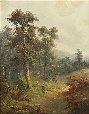 "Wanderer auf Waldweg", zwischen Bäumen und Büschen by Alfred Stone - Auction record, sale price, and art valuation. Compare with similar artists and explore comparable artworks.