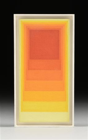 "Red to Yellow Gradient Squares," 1975