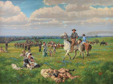 "Sam Houston Counting the Troops," 1999