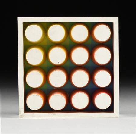 A CONSTRUCTIVIST COLOR THEORY ART SCULPTURE, 1975