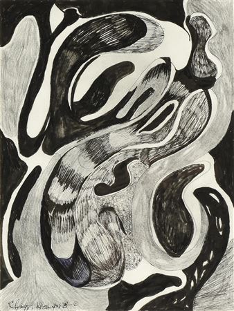 "(Untitled) Abstract Black and White"
