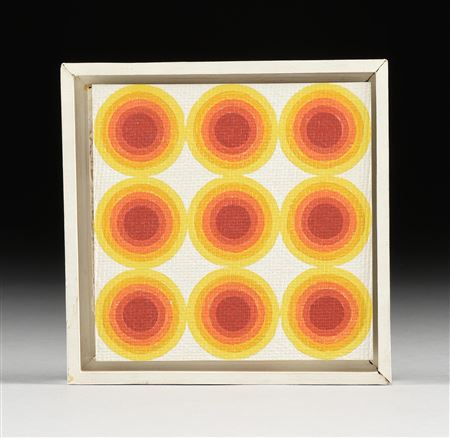 "Nine Red to Yellow Gradient Circles," 1974