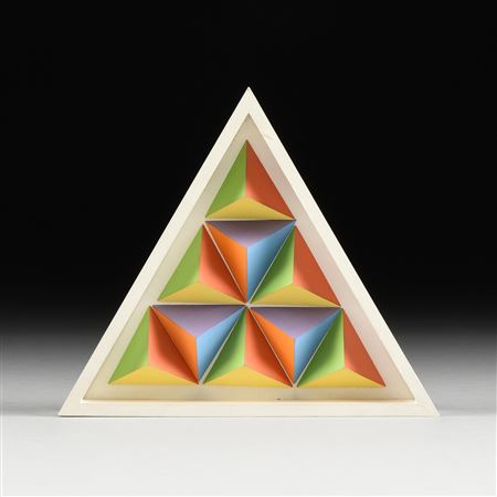 A CONSTRUCTIVIST OP ART SCULPTURE, 1971