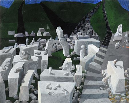 "Ex-Monumentos," HOUSTON, 1990-1991 by Leonard Johnson - Auction record, sale price, and art valuation. Compare with similar artists and explore comparable artworks.