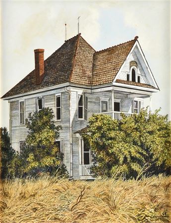 "Two Story Farmhouse," 1968 by Anthony Martin - Auction record, sale price, and art valuation. Compare with similar artists and explore comparable artworks.