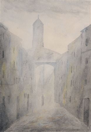 Italienische Stadtansicht mit Campanile