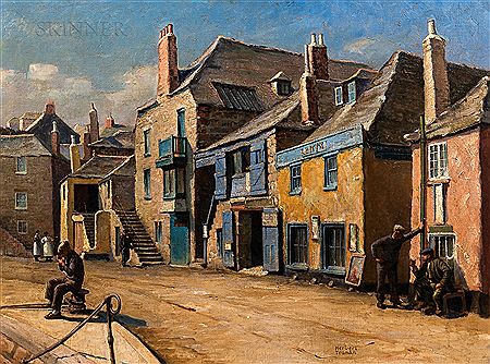 St. Ives, Cornwall, Street View by Herbert Truman - Auction record, sale price, and art valuation. Compare with similar artists and explore comparable artworks.