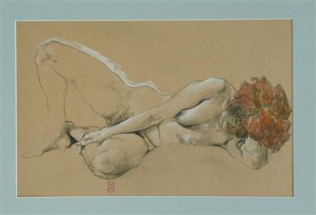 Liegender Akt mit rotem Haar by Christoph Wetzel - Auction record, sale price, and art valuation. Compare with similar artists and explore comparable artworks.
