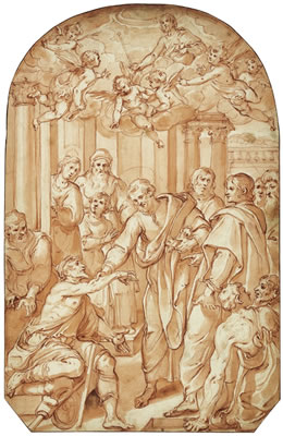 Saint Peter healing a paralytic by Avanzino Nucci - Auction record, sale price, and art valuation. Compare with similar artists and explore comparable artworks.