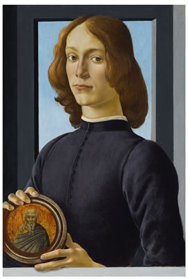 Portrait of a young man holding a roundel (Estimate Upon Request)