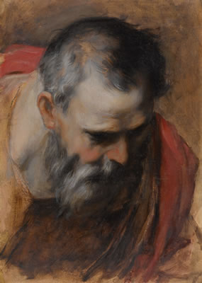 Saint Joseph, a head study for the Visitation Altarpiece by Federico Barocci - Auction record, sale price, and art valuation. Compare with similar artists and explore comparable artworks.