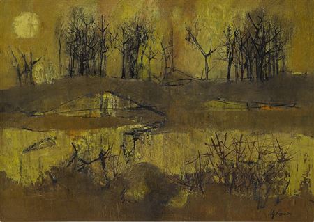 Winter Landscape by Lily Harmon - Auction record, sale price, and art valuation. Compare with similar artists and explore comparable artworks.
