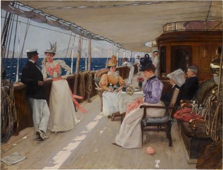 Yachting in the Archipelago by Henri Gervex - Auction record, sale price, and art valuation. Compare with similar artists and explore comparable artworks.