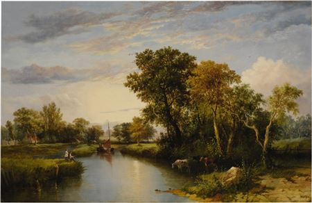 The Thames Valley by Thomas Miles Richardson Sr - Auction record, sale price, and art valuation. Compare with similar artists and explore comparable artworks.