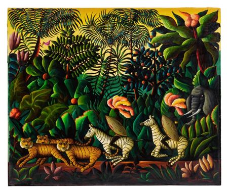 Sample artwork by Orville Bulman (1904 - 1978), known for fantasy, genre, portrait, and coastal view painting - View similar artists and auction records