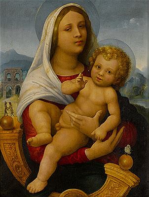 Madonna and Child in a Landscape by Giovanni Francesco Caroto - Auction record, sale price, and art valuation. Compare with similar artists and explore comparable artworks.
