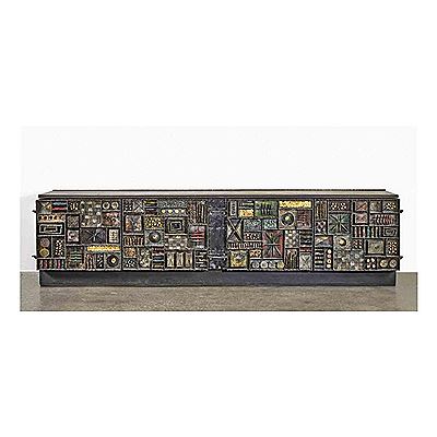 A Unique "Sculpture Front" Cabinet