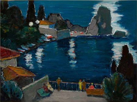 Tchekhov's Bay at Night by Ivan Godlevsky - Auction record, sale price, and art valuation. Compare with similar artists and explore comparable artworks.