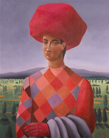 Arlequín en rojo