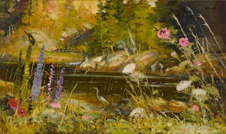 Wildflowers Blooming by Joseph Douglas Purcell - Auction record, sale price, and art valuation. Compare with similar artists and explore comparable artworks.