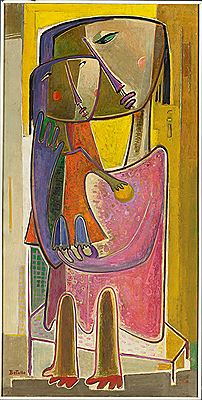 Woman and Child (A Pair of Works)