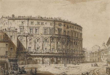 The Theatre of Marcellus, Rome, after Giovanni Battista Piranesi