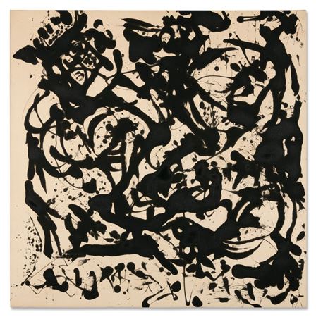 Sample artwork by Jackson Pollock (1912 - 1956), known for gestural painting, abstract expressionism - View similar artists and auction records