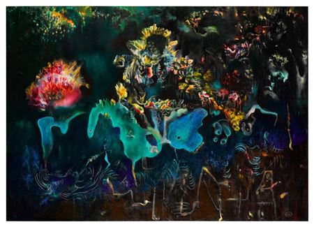 Sample artwork by Enrico Donati (1909 - 2008), known for abstract expressionist and surreal painting - View similar artists and auction records