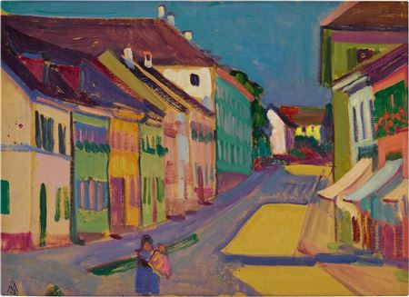 Main Street, Murnau by Gabriele Münter - Auction record, sale price, and art valuation. Compare with similar artists and explore comparable artworks.