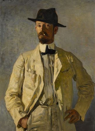 Sample artwork by Lucien J Simon (1861 - 1945), known for figure and genre painting, teaching - View similar artists and auction records