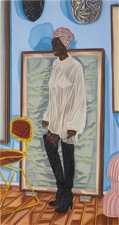 Sample artwork by Toyin Ojih Odutola (Born 1985), known for portrait and figure painting,  drawing, multi-media - View similar artists and auction records