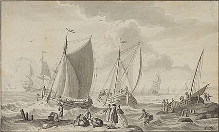 Two coastal scenes with shipping by Nicolaas Matthijsz Aartmann - Auction record, sale price, and art valuation. Compare with similar artists and explore comparable artworks.