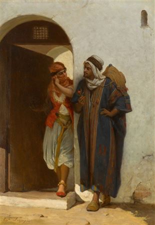 A Gift by Jean Raymond Hippolyte Lazerges - Auction record, sale price, and art valuation. Compare with similar artists and explore comparable artworks.