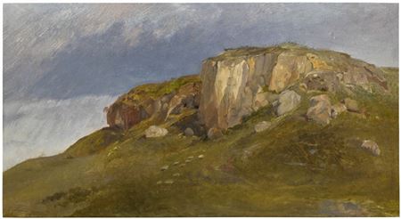 An outcrop at Tor di Quinto in the Roman Campagna