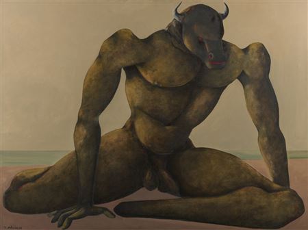 Sample artwork by Bahman Mohasses (1931 - 2010), known for abstract painting, sculpture, theatre directing - View similar artists and auction records