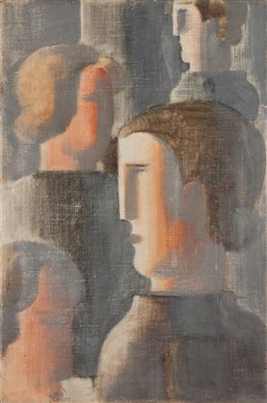 Graue Jungmännergruppe (Group of Young Men in Grey)