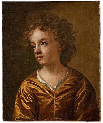 Portrait of James Stillingfleet (1673/4-1746), half-length, wearing a white shirt and brown jacket
