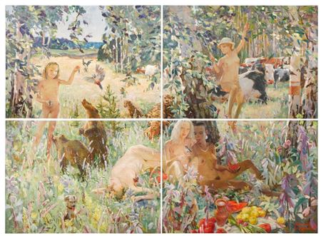 Sample artwork by Vladimir/Alexandre Dubossarsky and Vinogradov (20/21st century), known for collaborative painting - View similar artists and auction records
